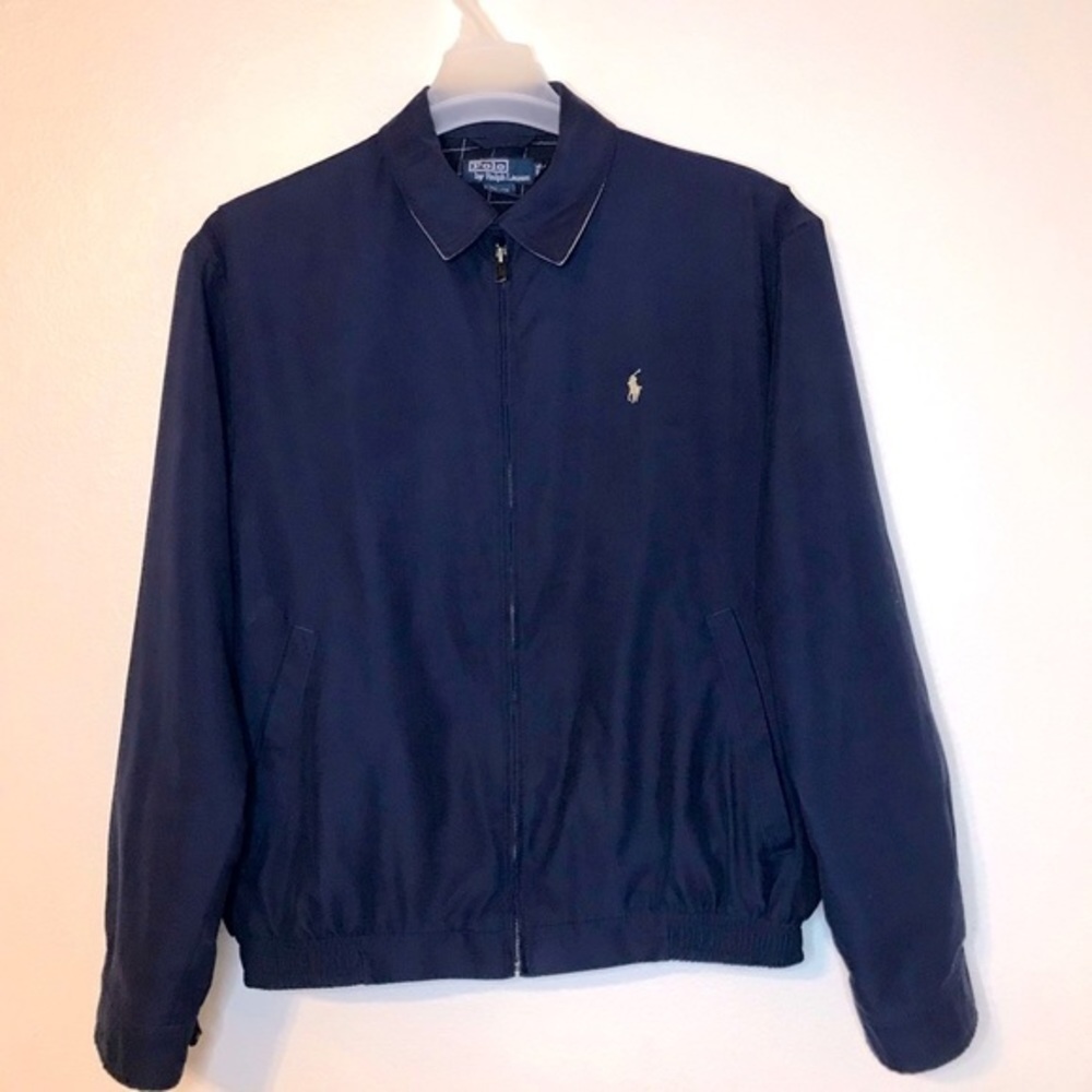 Polo Ralph Lauren Navy Full Zip Jacket Size: M